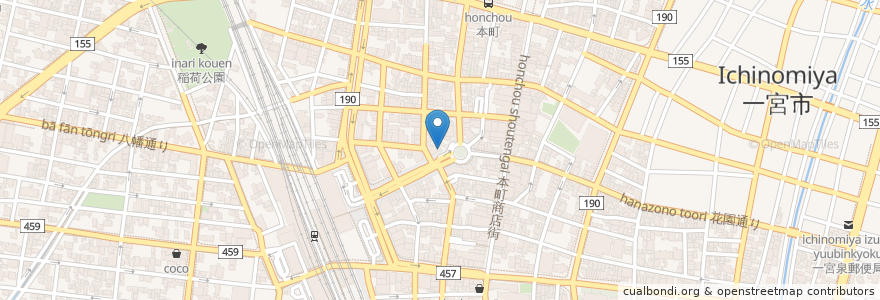 Mapa de ubicacion de タラちゃんイクラちゃんドラちゃん en Japão, 愛知県, 一宮市.