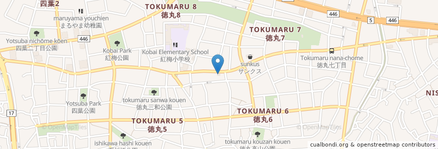 Mapa de ubicacion de 高島平警察署 徳丸駐在所 en Japón, Tokio, Itabashi.