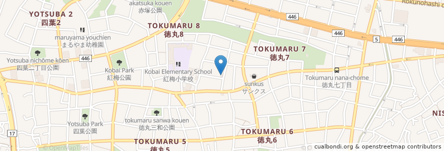 Mapa de ubicacion de 爽風庵 槇 en Japon, Tokyo, 板橋区.
