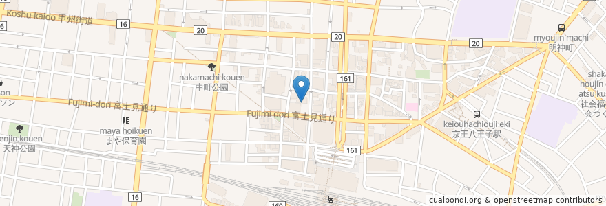 Mapa de ubicacion de 中村金太郎 en 日本, 东京都/東京都, 八王子市.