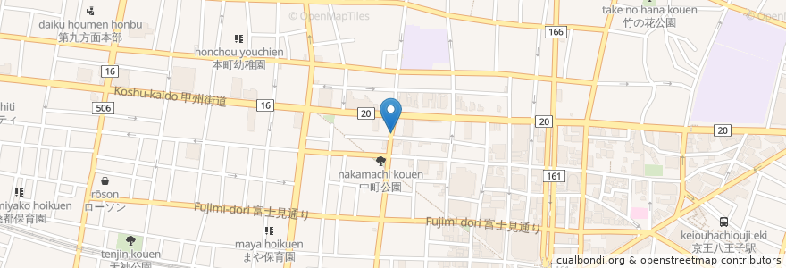 Mapa de ubicacion de パーキングJ en Giappone, Tokyo, 八王子市.
