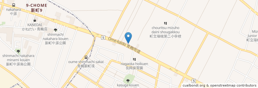 Mapa de ubicacion de 彩華房 en Japan, Tokio, 西多摩郡, 瑞穂町.