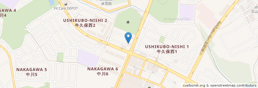 Mapa de ubicacion de かに料理 横浜甲羅本店 en Japan, 神奈川県, Yokohama, 都筑区.