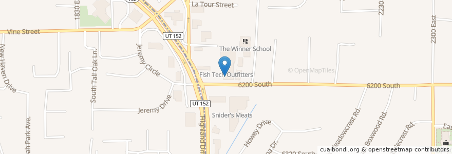 Mapa de ubicacion de Rich's Bagels en Amerika Syarikat, Utah, Salt Lake County, Holladay.
