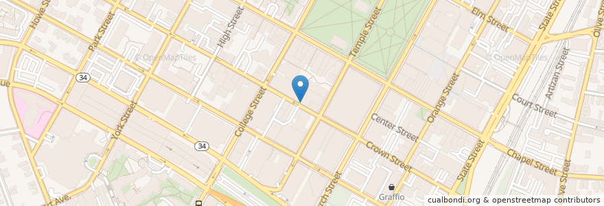 Mapa de ubicacion de Mecha Noodle Bar en الولايات المتّحدة الأمريكيّة, كونيتيكت, New Haven County, New Haven.