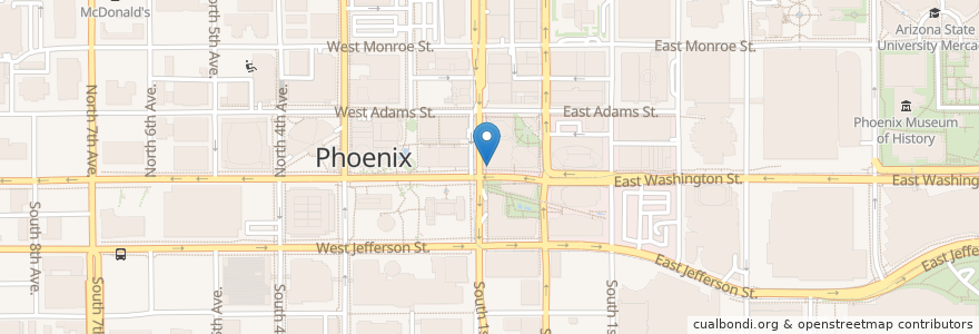 Mapa de ubicacion de A Touch of Yogert en Amerika Birleşik Devletleri, Arizona, Maricopa County, Phoenix.