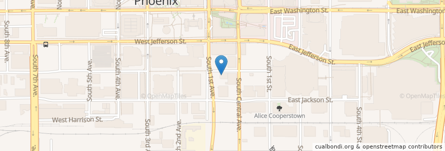 Mapa de ubicacion de Sing High Chop Suey House en Vereinigte Staaten Von Amerika, Arizona, Maricopa County, Phoenix.