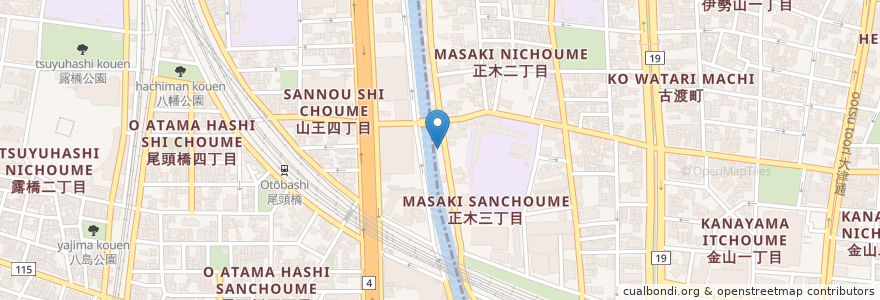 Mapa de ubicacion de ユアーズパーク en 日本, 愛知県, 名古屋市, 中川区.