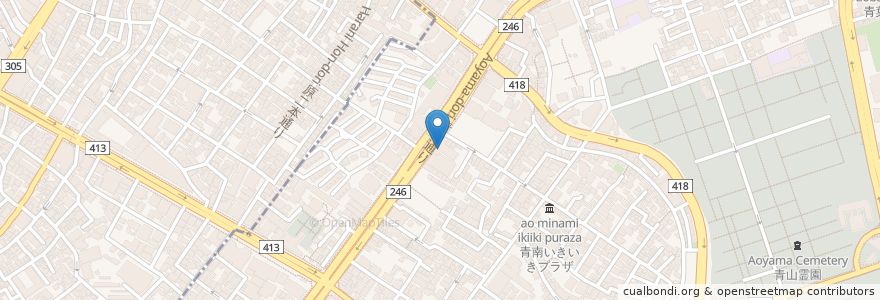 Mapa de ubicacion de スギ薬局 en Japón, Tokio, Shibuya.