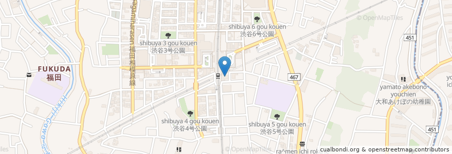 Mapa de ubicacion de さがみ農業協同組合 en Japan, Kanagawa Prefecture, Yamato.