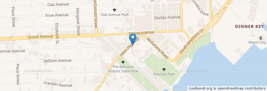 Mapa de ubicacion de Ludo's en United States, Florida, Miami-Dade County, Miami.