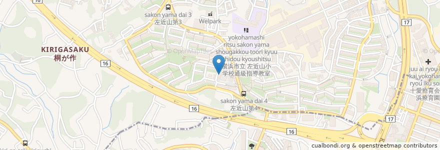 Mapa de ubicacion de 柴ちゃん en Japan, Kanagawa Prefecture, Yokohama, Asahi Ward.