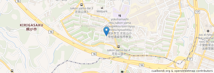 Mapa de ubicacion de 鈴木歯科医院 en ژاپن, 神奈川県, 横浜市, 旭区.