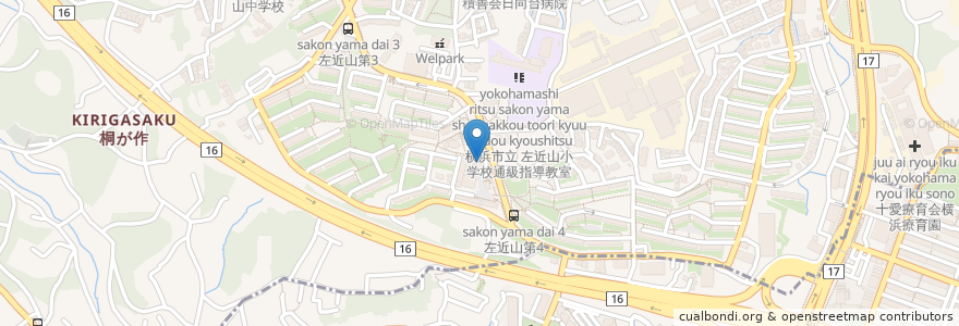 Mapa de ubicacion de 地域交流プラザあんさんぶる en 日本, 神奈川縣, 横滨市, 旭区.