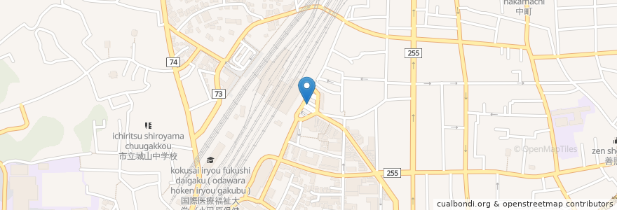 Mapa de ubicacion de 小田原駅 en Japan, Präfektur Kanagawa, 小田原市.