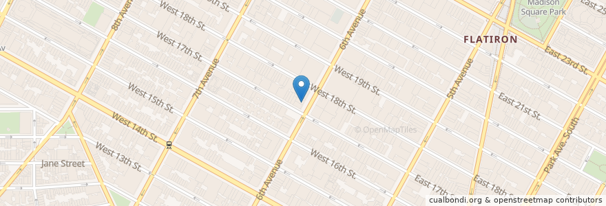Mapa de ubicacion de 2 Bros. Pizza en Stati Uniti D'America, New York, New York, New York County, Manhattan.