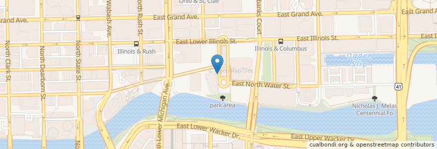 Mapa de ubicacion de Cityfront Plaza Dr & Pioneer Ct en الولايات المتّحدة الأمريكيّة, إلينوي, شيكاغو.