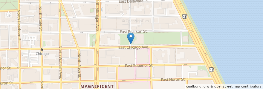 Mapa de ubicacion de Mies van der Rohe Way & Chicago Ave en United States, Illinois, Chicago.