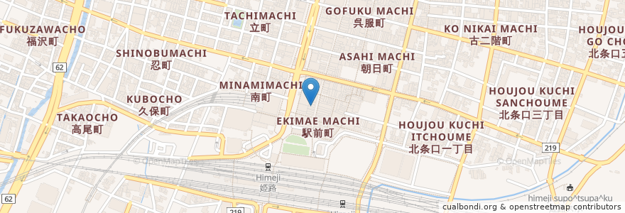 Mapa de ubicacion de ドトールコーヒーショップ en 日本, 兵庫県, 姫路市.
