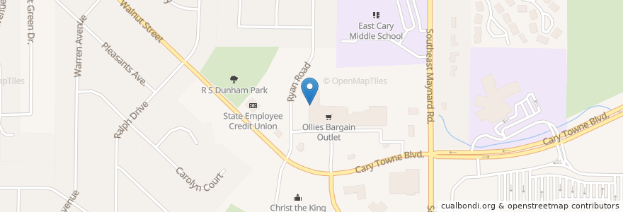 Mapa de ubicacion de Mac's Tavern en Stati Uniti D'America, Carolina Del Nord, Wake County, Cary.
