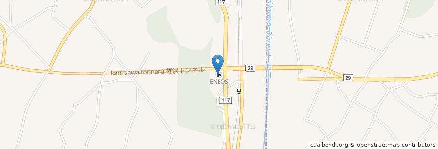 Mapa de ubicacion de ENEOS en Япония, Нагано, 長野市.