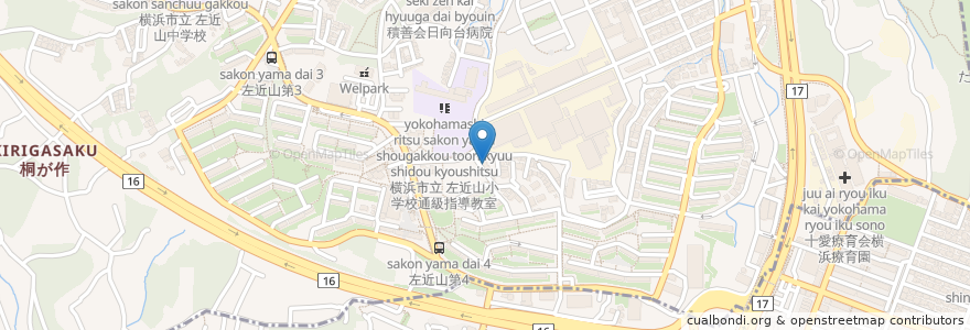 Mapa de ubicacion de 田口整形外科 en 日本, 神奈川県, 横浜市, 旭区.