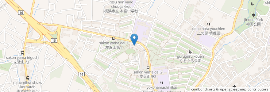 Mapa de ubicacion de 中谷歯科医院 en 日本, 神奈川縣, 横滨市, 旭区.