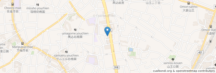 Mapa de ubicacion de 三井のリパーク en Japón, Tokio, Ota.