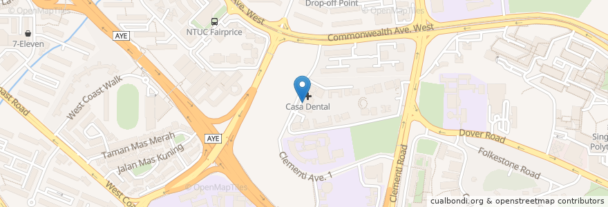 Mapa de ubicacion de My Family Clinic en Singapore, Southwest.