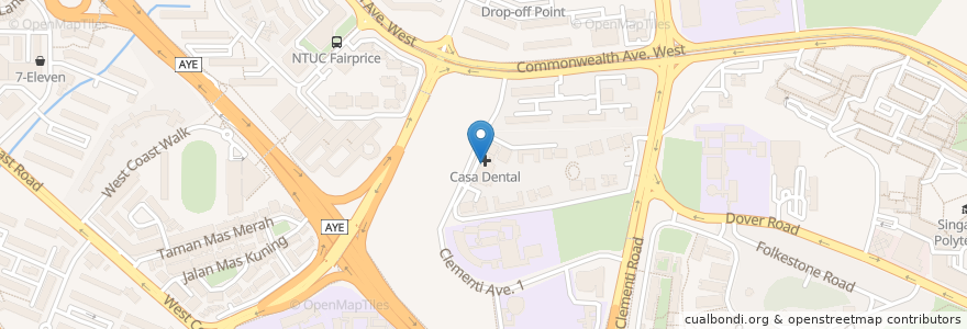 Mapa de ubicacion de ProHealth Medical Group en Singapur, Southwest.