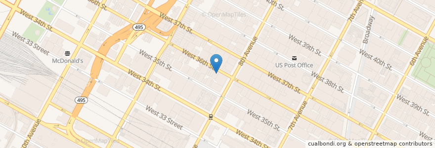 Mapa de ubicacion de Abingdon Theatre Complex en Соединённые Штаты Америки, Нью-Йорк, Нью-Йорк, Округ Нью-Йорк, Манхэттен, Manhattan Community Board 4.