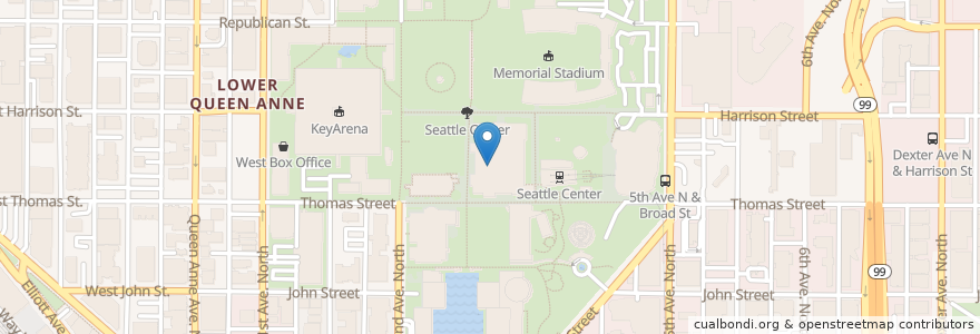 Mapa de ubicacion de The Center School en États-Unis D'Amérique, Washington, King County, Seattle.