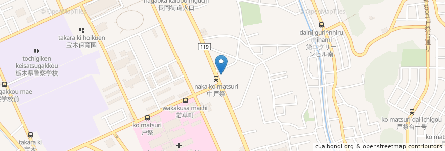 Mapa de ubicacion de ENEOS en Japan, 栃木県, 宇都宮市.