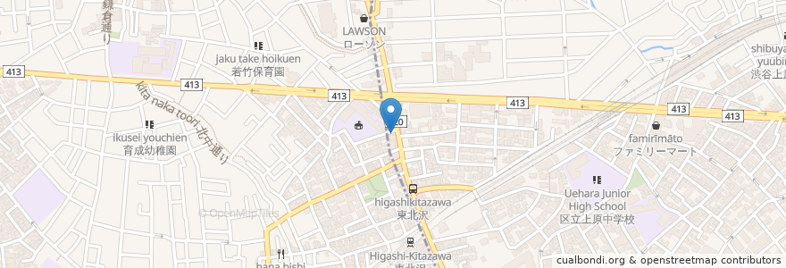 Mapa de ubicacion de ヴォードール en 日本, 東京都, 世田谷区, 渋谷区.