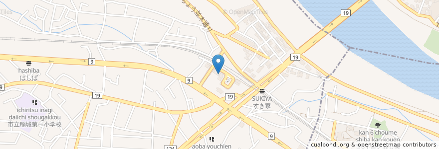 Mapa de ubicacion de ベラミ en Japonya, 東京都, 稲城市.