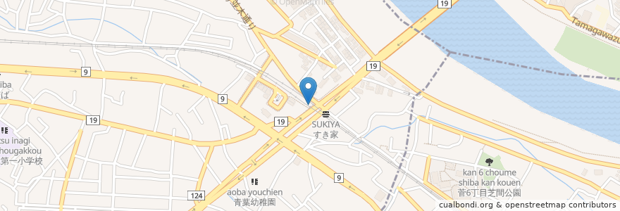 Mapa de ubicacion de アイポート矢野口お客様駐輪場 en Japan, Tokyo, Inagi.
