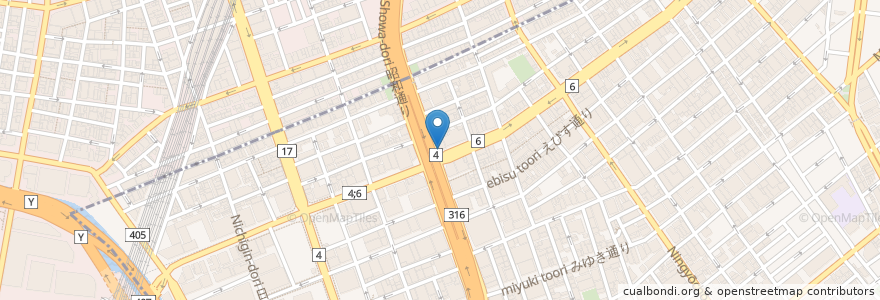 Mapa de ubicacion de すき家 en اليابان, 東京都, 千代田区, 中央区.