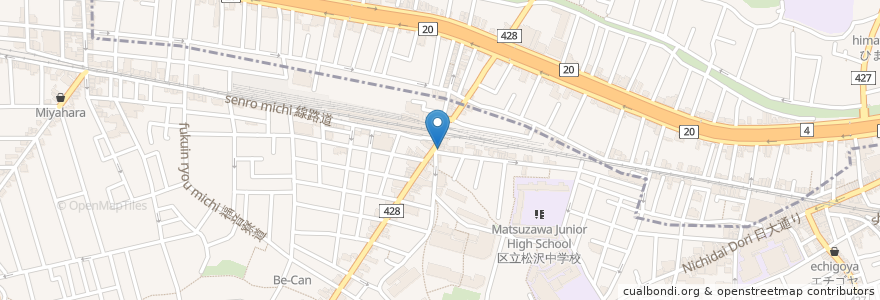 Mapa de ubicacion de すき家 en ژاپن, 東京都.