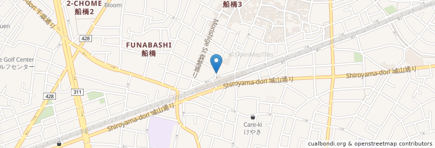 Mapa de ubicacion de ちよだ鮨 en Japonya, 東京都, 世田谷区.