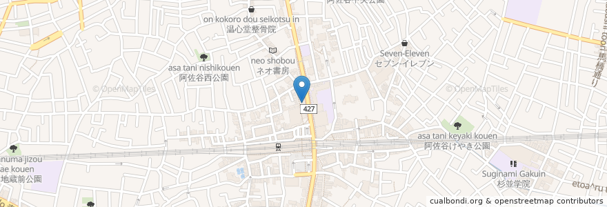 Mapa de ubicacion de みずほ銀行ATM en Japon, Tokyo, 杉並区.