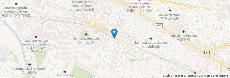 Mapa de ubicacion de ことり en Japon, Tokyo, 杉並区.
