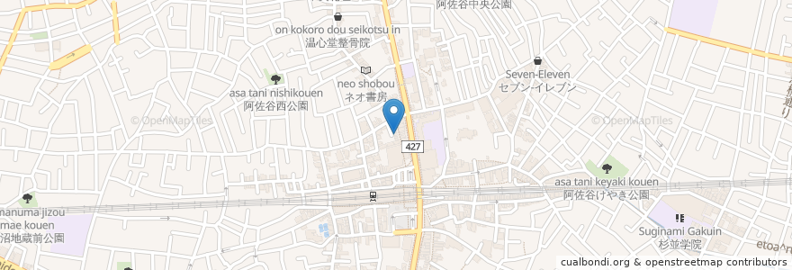 Mapa de ubicacion de ナマステヒマール en Jepun, 東京都, 杉並区.