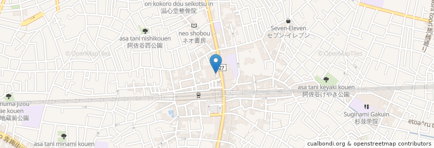 Mapa de ubicacion de 天丼てんや en 日本, 東京都, 杉並区.