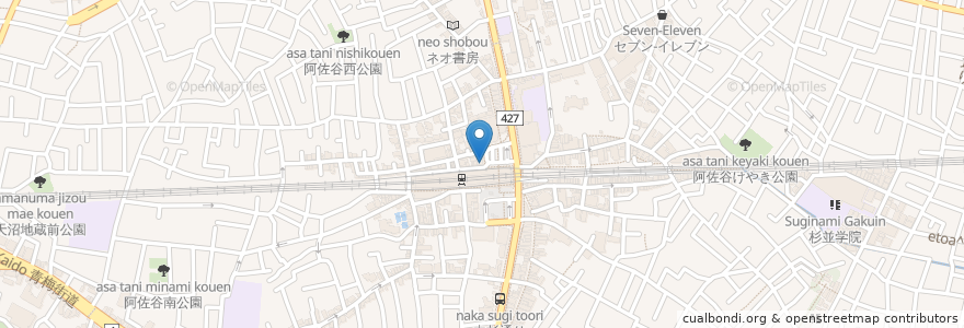 Mapa de ubicacion de コージーコーナー en 일본, 도쿄도, 杉並区.