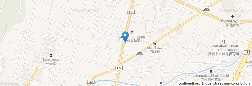 Mapa de ubicacion de カモン歯科医院 en ژاپن, 香川県, 高松市.