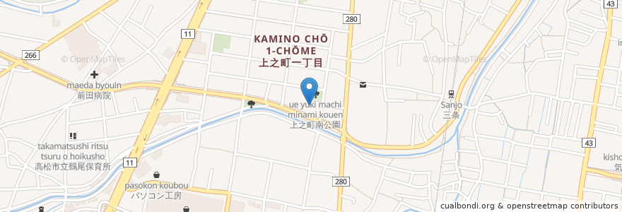 Mapa de ubicacion de ドラッグセガミ en 일본, 가가와현, 高松市.