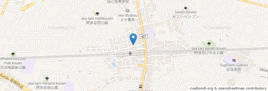 Mapa de ubicacion de MIKADO-YA 珈琲店 en ژاپن, 東京都, 杉並区.