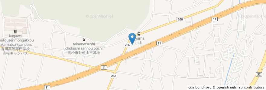 Mapa de ubicacion de ベルモニー会館勅使 en Japan, 香川県, 高松市.