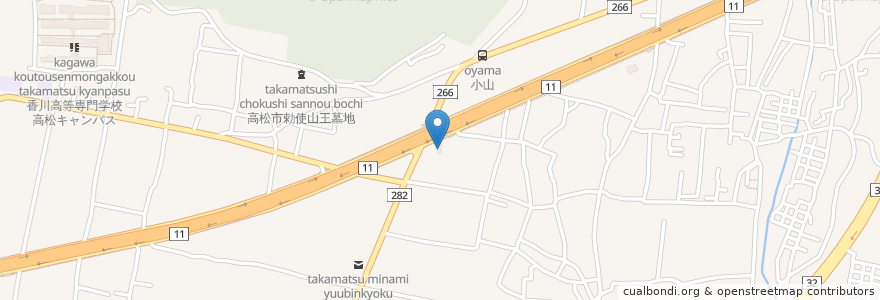 Mapa de ubicacion de CoCo壱番屋 en ژاپن, 香川県, 高松市.