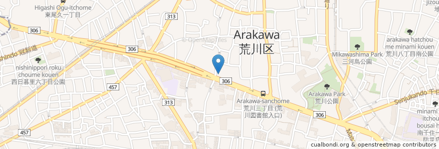 Mapa de ubicacion de えくぼ薬局 en 日本, 東京都.